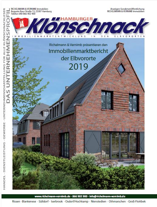 Richelmann Vernimb Immobilienmarktbericht 2019 Studie Elbvororte Immobilien Makler